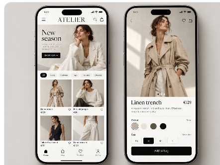 ATELIER mobile commerce concept