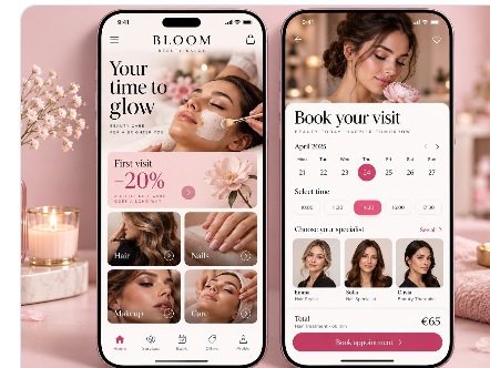 BLOOM: beauty appointment mini app preview